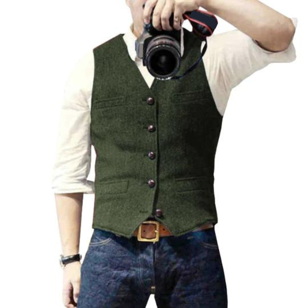 Elvis Elegant Men's Vest-15553978040693-Nancy & Mae Savannah