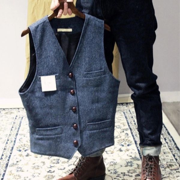 Elvis Elegant Men's Vest-15553978040693-Nancy & Mae Savannah