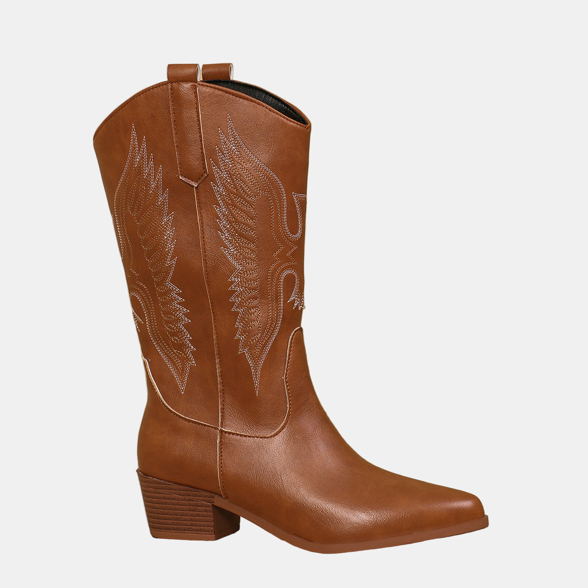Emery - Block Heel Cowboy Boots-15520005620085-Mirella Fiore