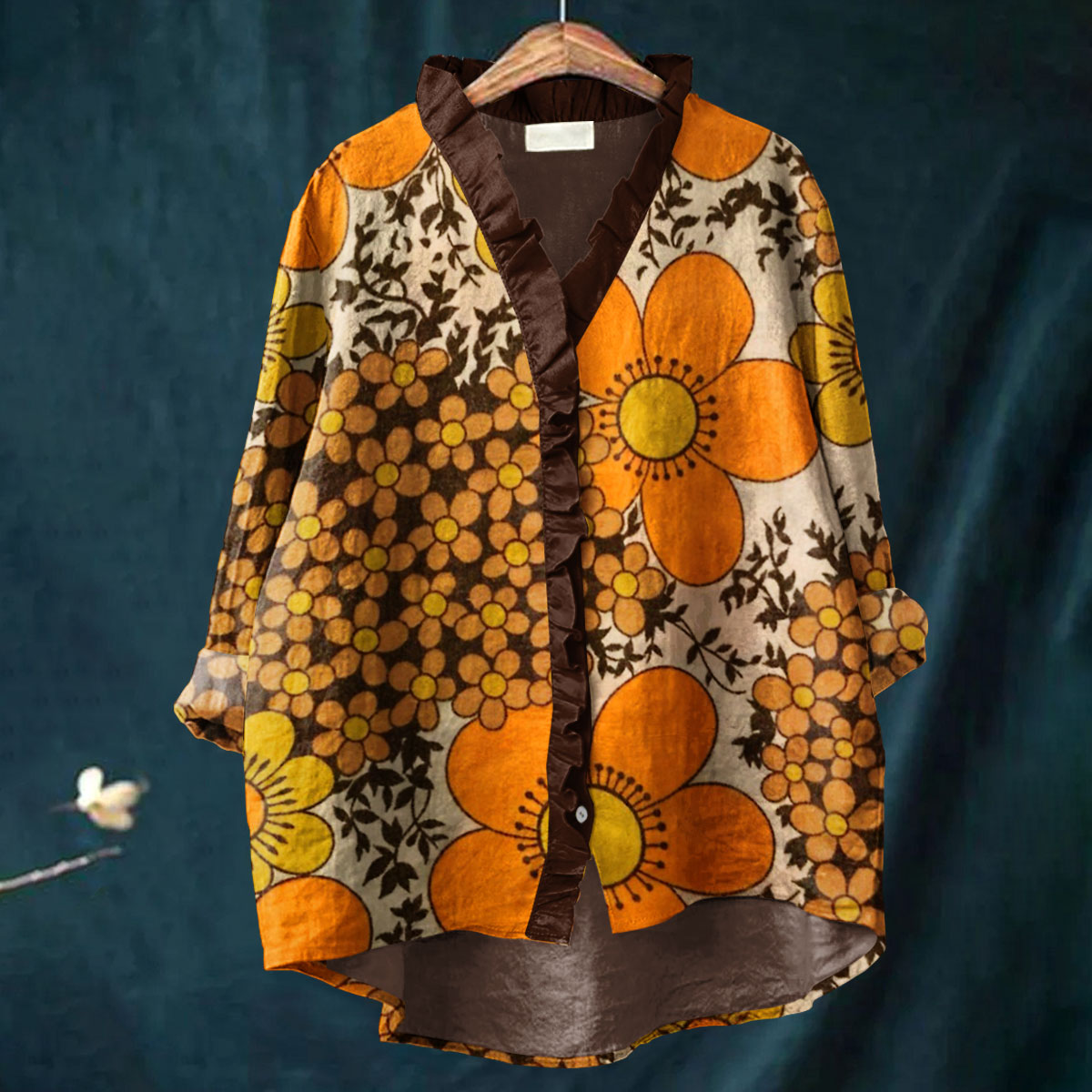 Emmie - Retro Bloom Blouse-15542206824821-Nancy & Mae Savannah