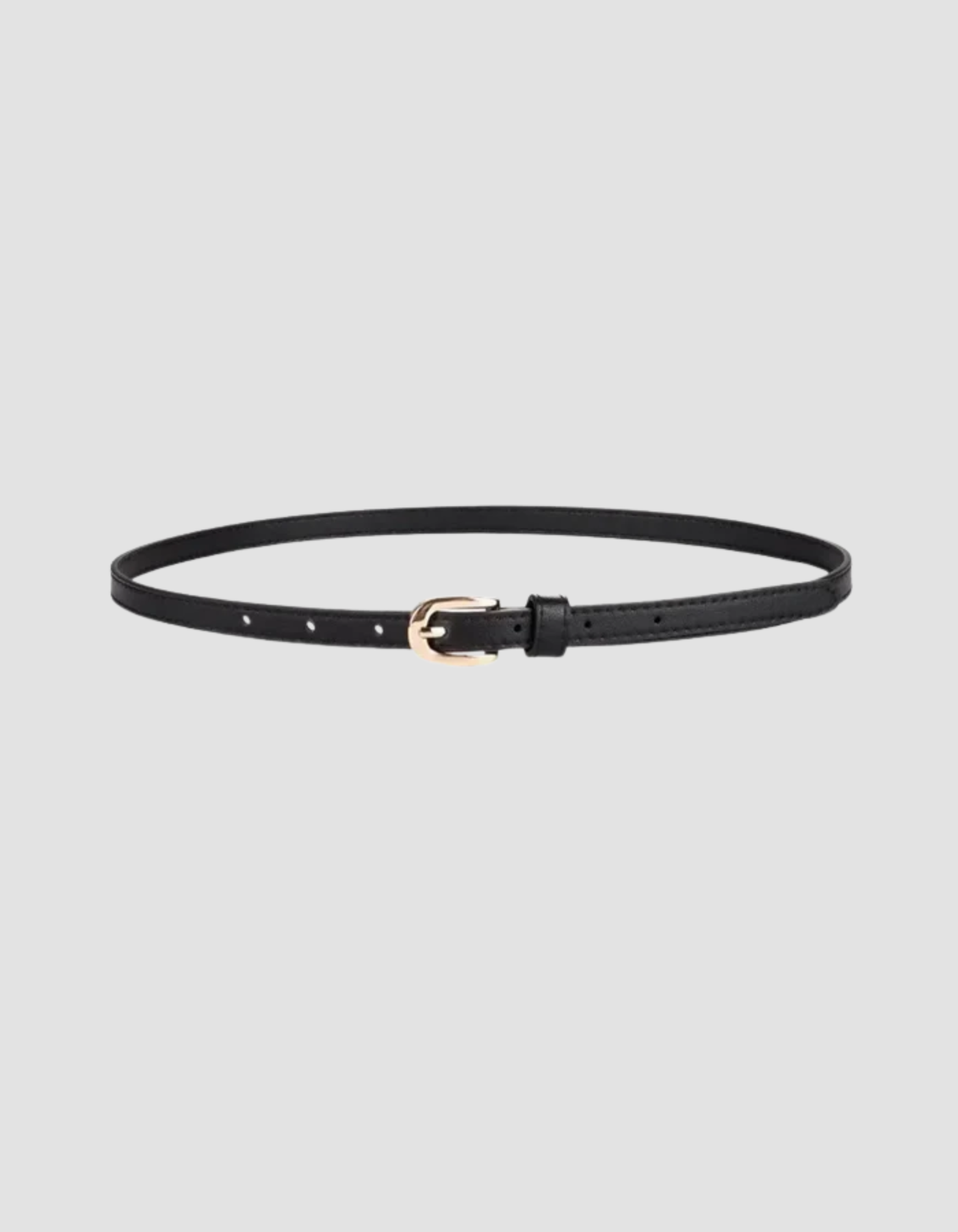 Esmarie – Matte black finish – Leather belt-15133535994229-Nancy & Mae Savannah
