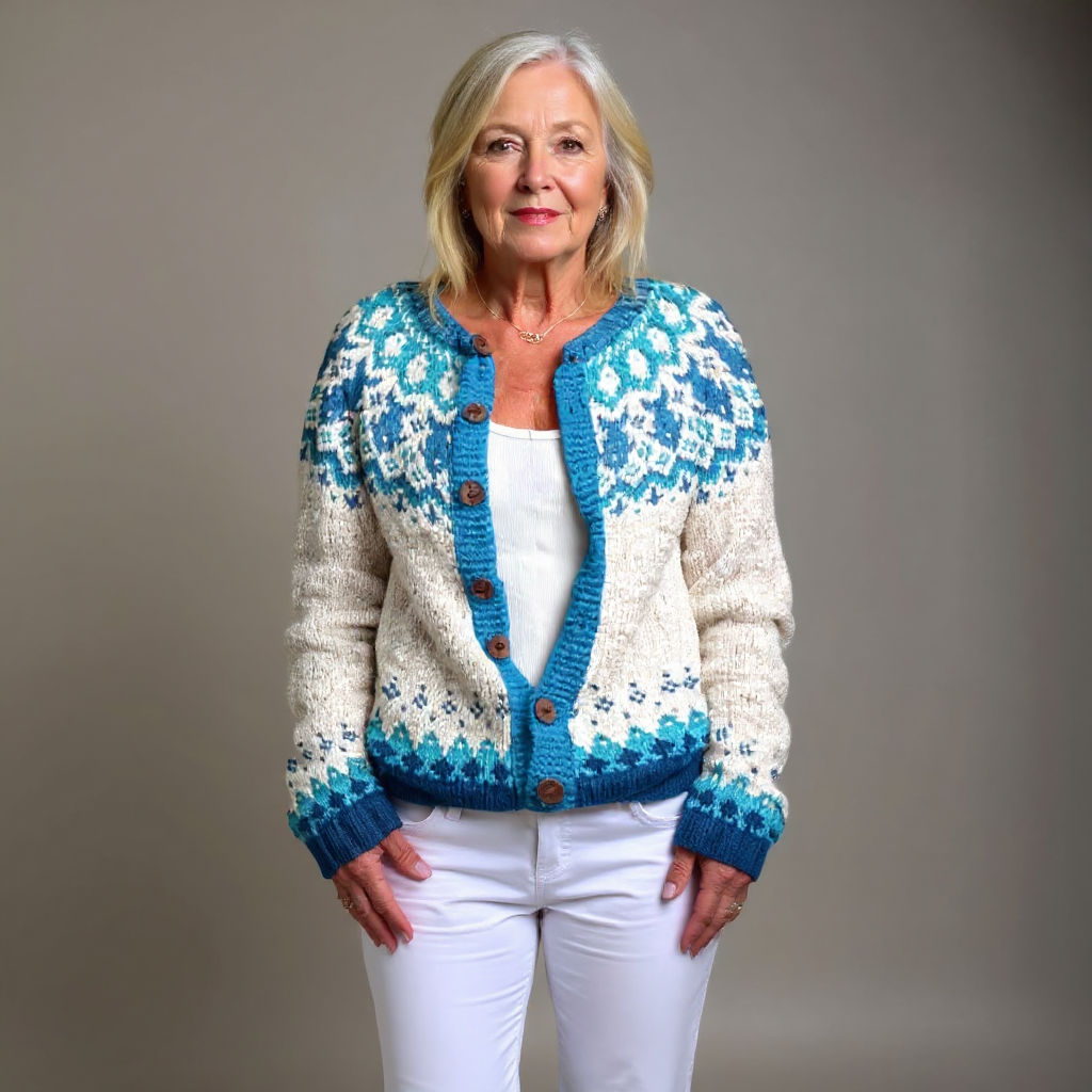 Eva - Vintage Icelandic Cardigan-15531112726901-Nancy & Mae Savannah