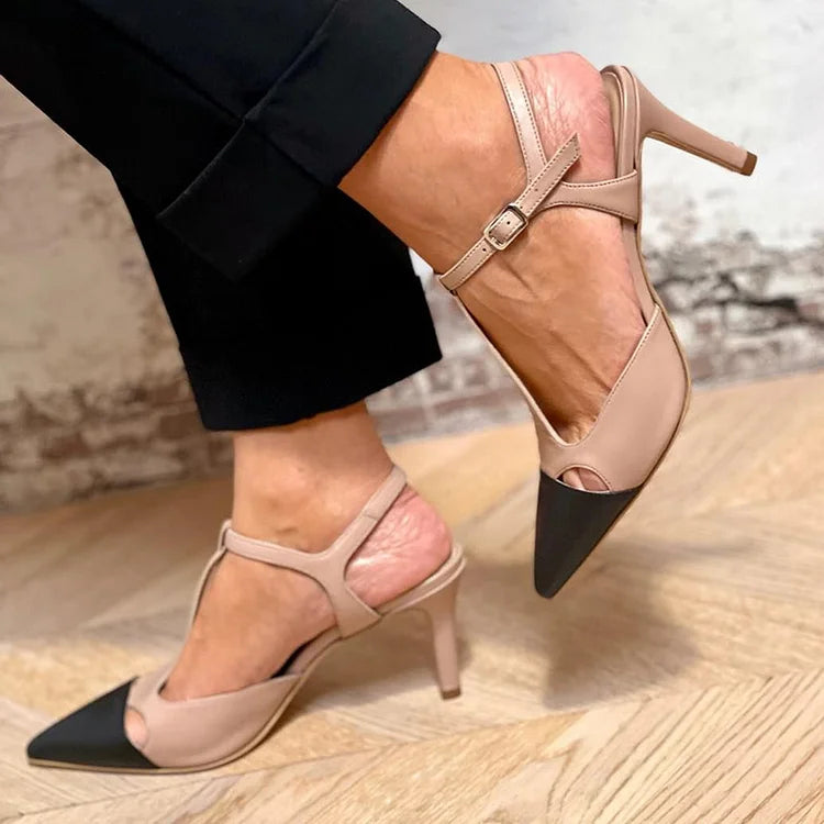 Evrardine - Punta Two-tone Pump-15530390192501-Nancy & Mae Savannah
