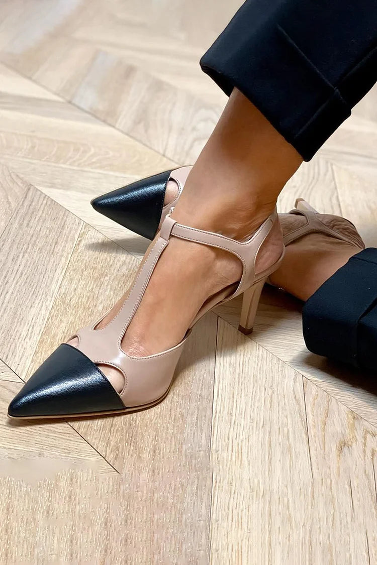 Evrardine - Punta Two-tone Pump-15530390192501-Nancy & Mae Savannah