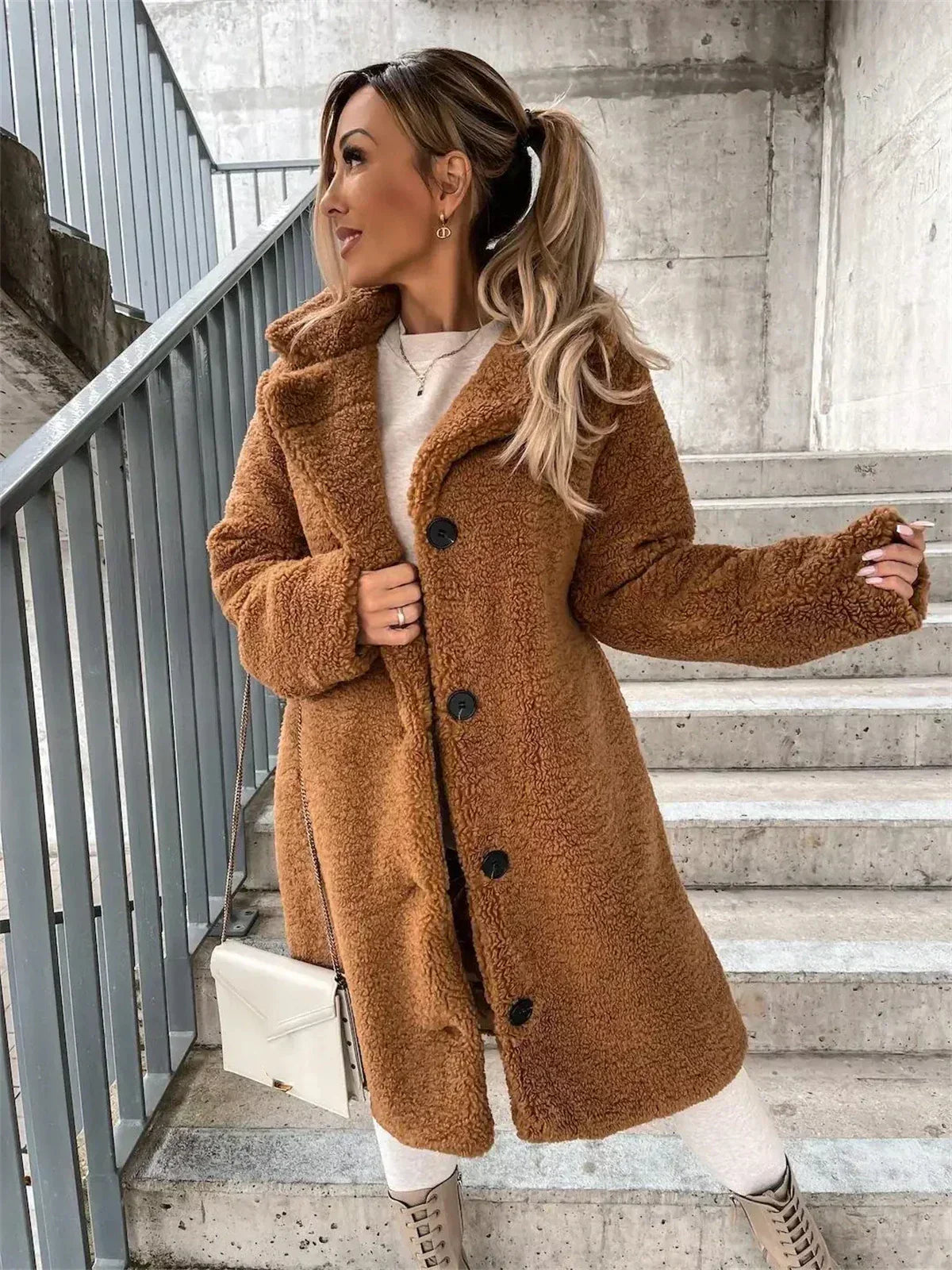 FABI - Elegant Casual Coat-15519827001717-Nancy & Mae Savannah
