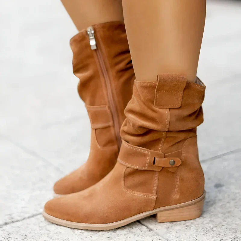 FRANCINCE - LOW HEEL ANKLE BOOTS-15520005095797-Mirella Fiore
