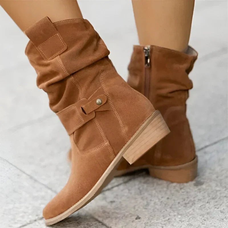 FRANCINCE - LOW HEEL ANKLE BOOTS-15520005095797-Mirella Fiore