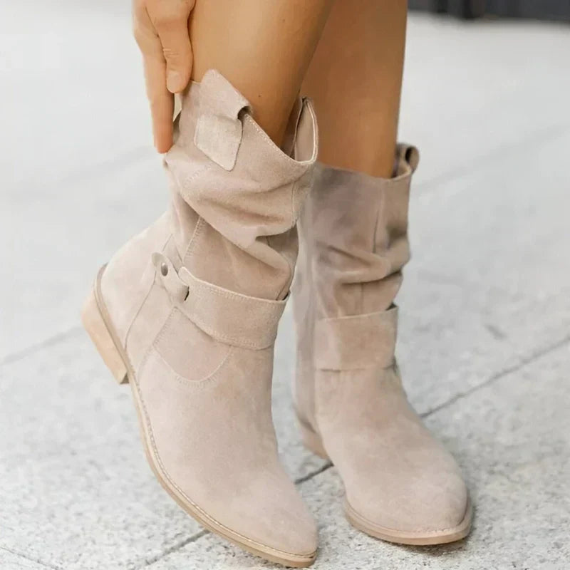 FRANCINCE - LOW HEEL ANKLE BOOTS-15520005095797-Mirella Fiore
