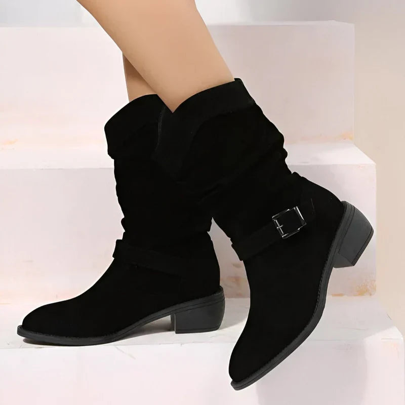 FRANCINCE - LOW HEEL ANKLE BOOTS-15520005095797-Mirella Fiore