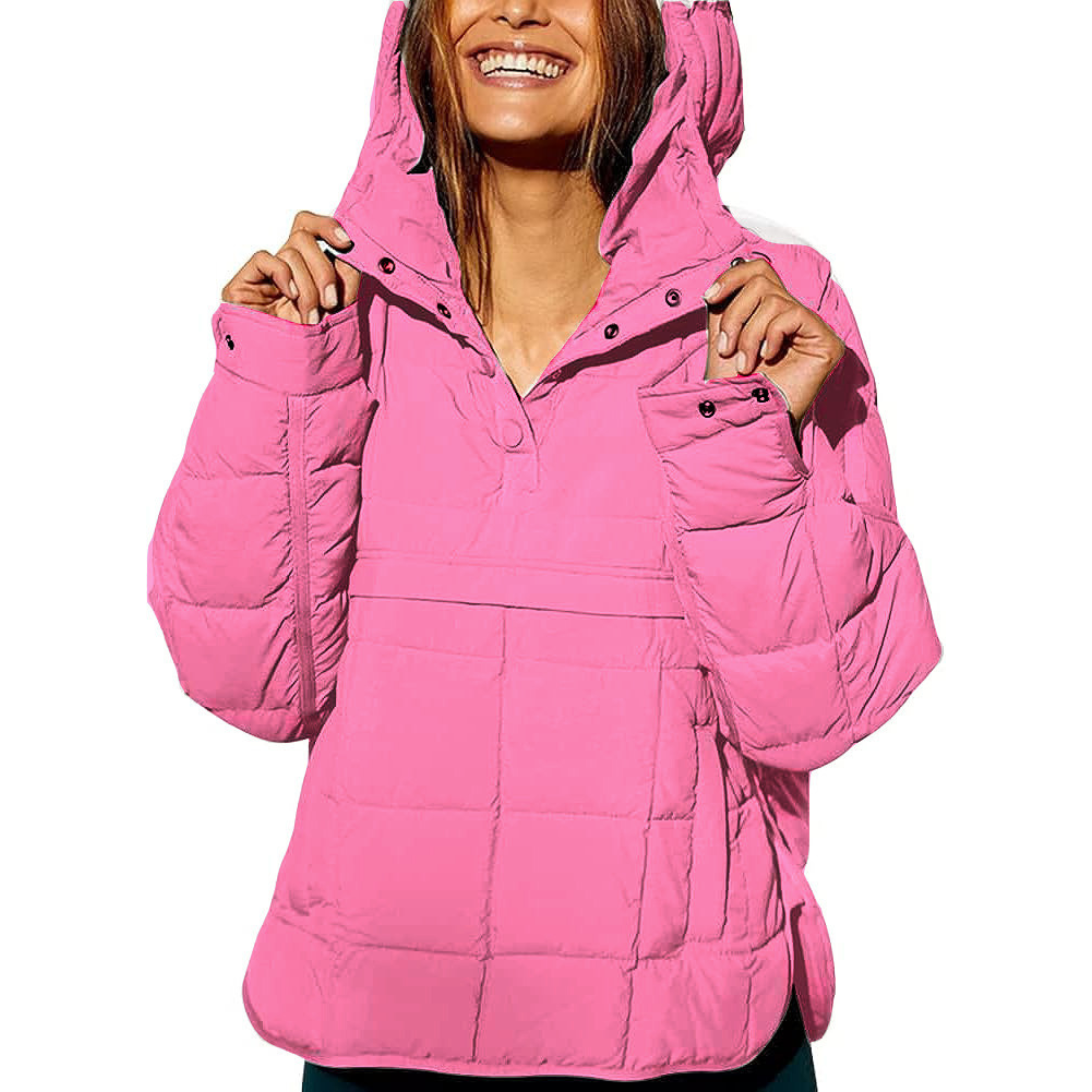 Farrell – Oversized Hooded Pullover Hooded Jacket-15550919704949-Mirella Fiore