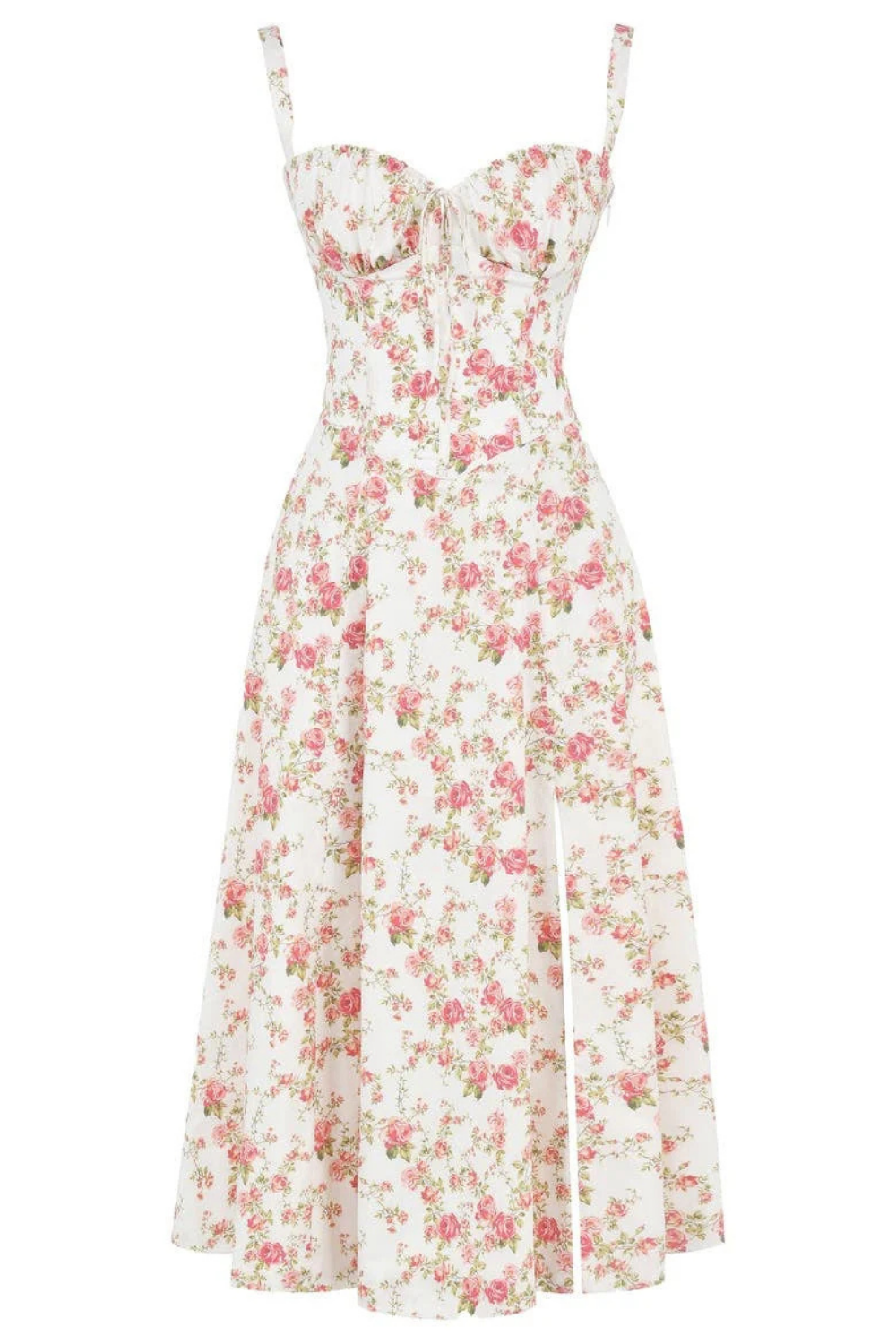 Felly – Ruched sweetheart – Midi dress-15260068577653-Mirella Fiore