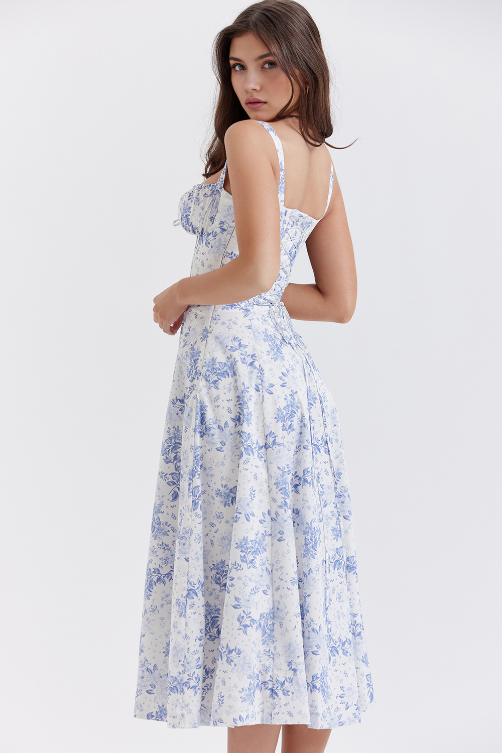 Felly – Ruched sweetheart – Midi dress-15260068577653-Mirella Fiore