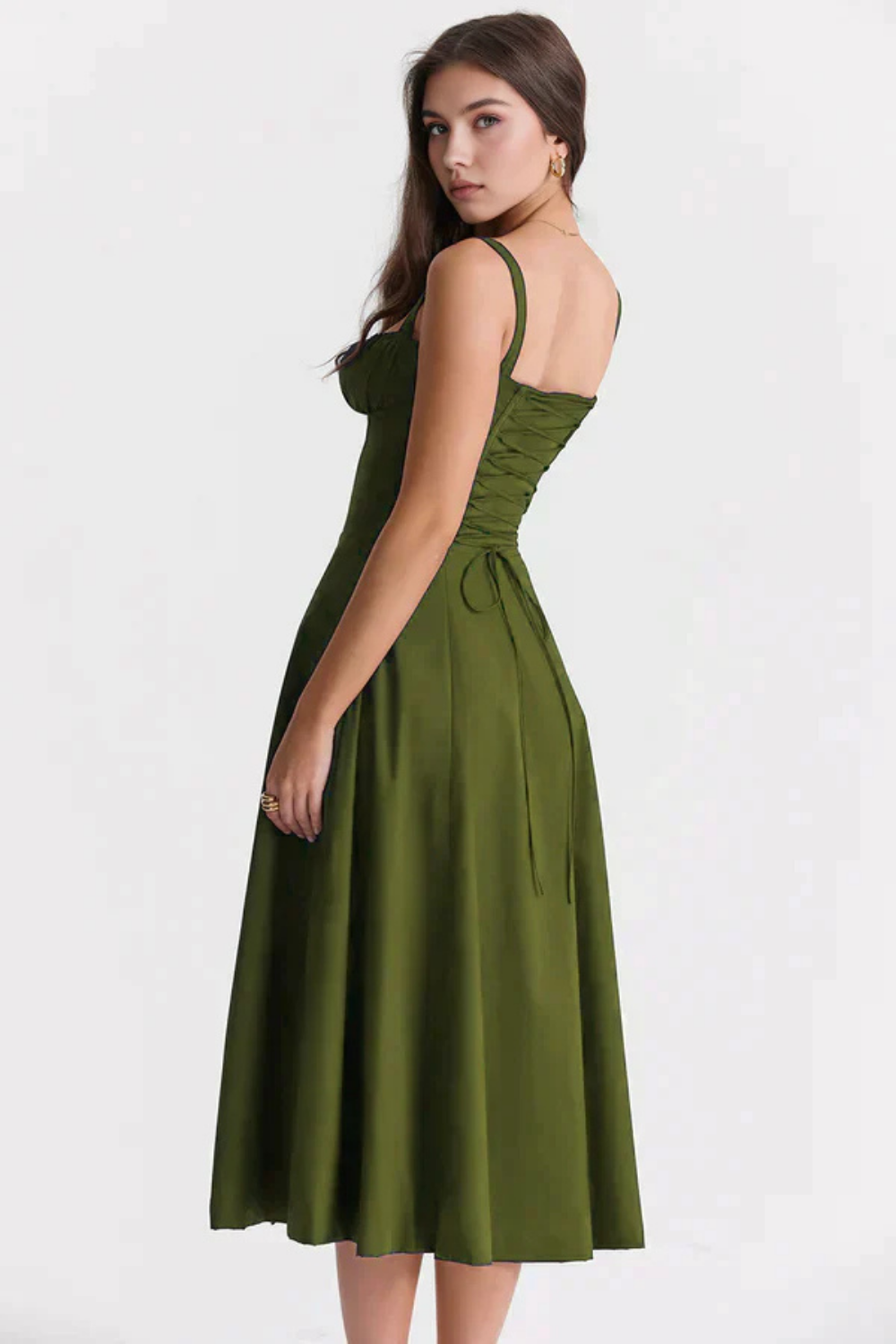 Felly – Ruched sweetheart – Midi dress-15260068577653-Mirella Fiore