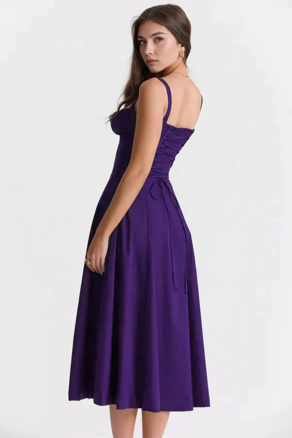 Felly – Ruched sweetheart – Midi dress-15260068577653-Mirella Fiore