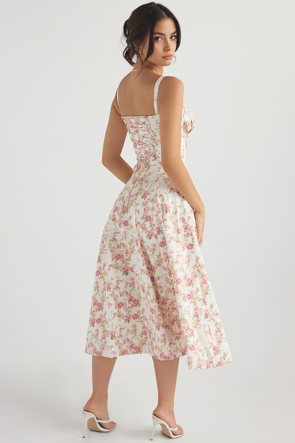 Felly – Ruched sweetheart – Midi dress-15260068577653-Mirella Fiore