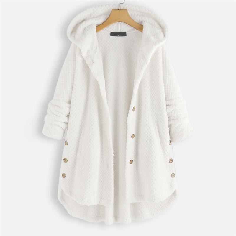 Fiora - Winter Hooded Double-faced Fleece Coat-15518867980661-Mirella Fiore