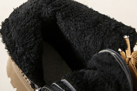 Fleece - Lined Combat Boots-15550871044469-Nancy & Mae Savannah