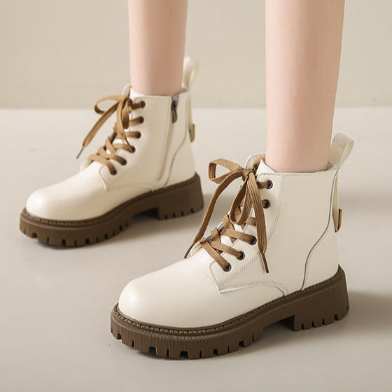 Fleece - Lined Combat Boots-15550871044469-Nancy & Mae Savannah