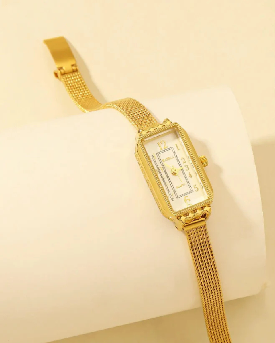 Fleur – Vintage-inspired – Mesh bracelet watch-15233937965429-Nancy & Mae Savannah