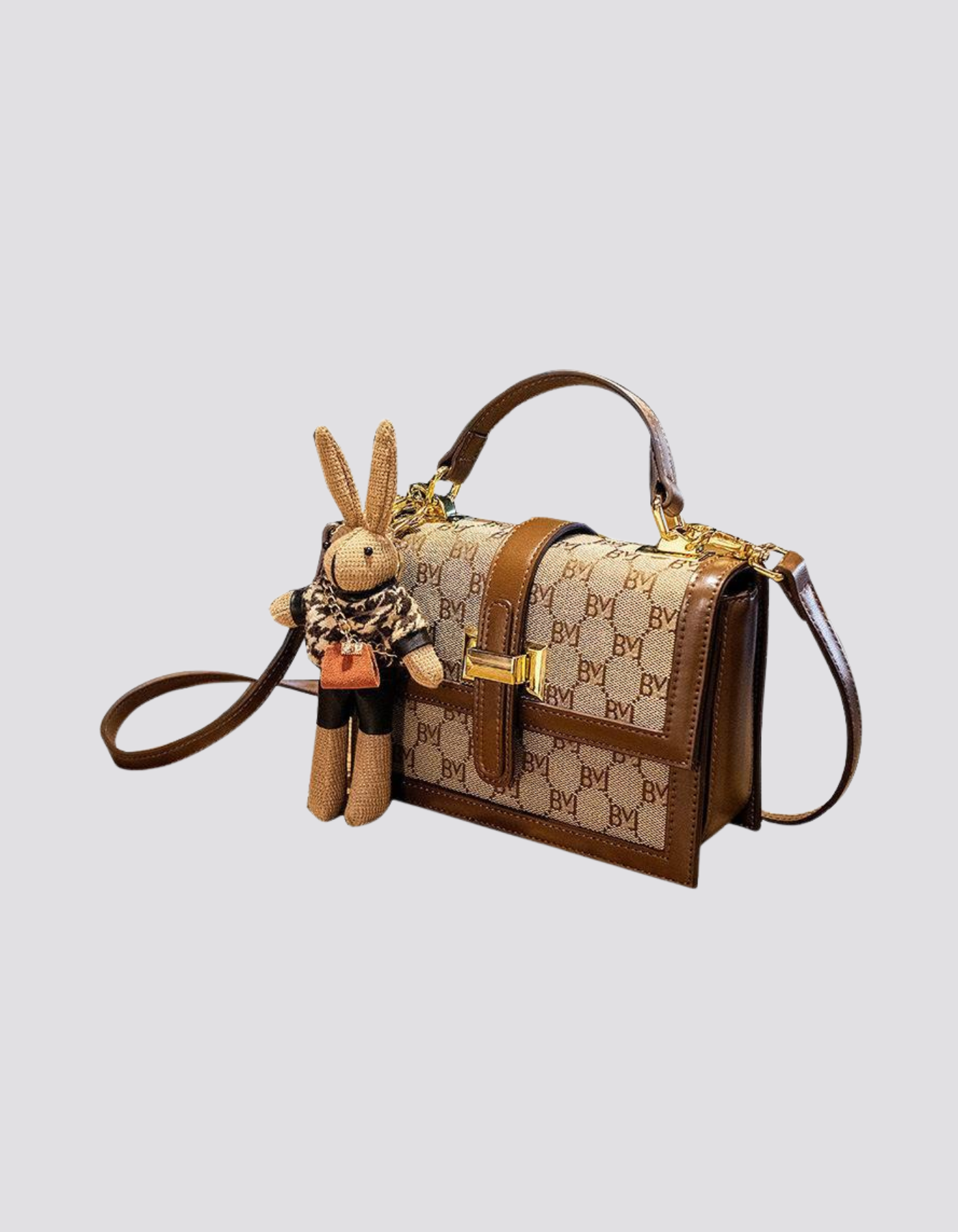Florentia – Monogram bunny charm – Crossbody handbag-15209173680501-Nancy & Mae Savannah