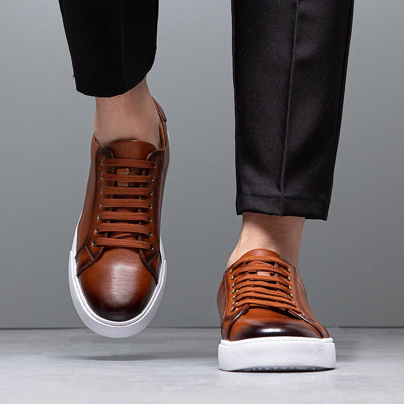 Francis - Men's Leather Sneaker-15553977778549-Nancy & Mae Savannah
