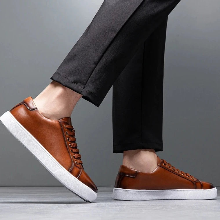 Francis - Men's Leather Sneaker-15553977778549-Nancy & Mae Savannah