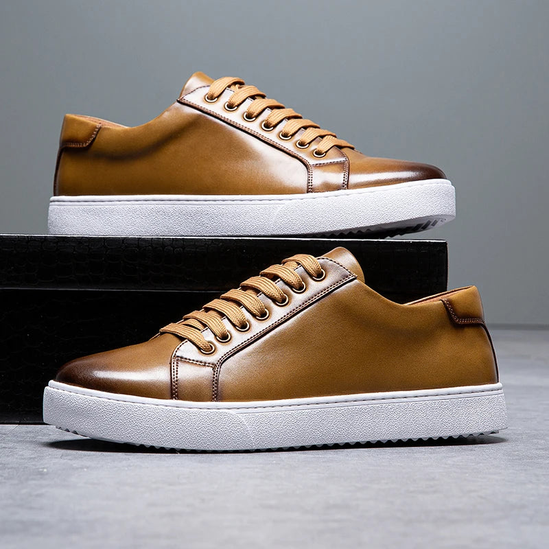 Francis - Men's Leather Sneaker-15553977778549-Nancy & Mae Savannah