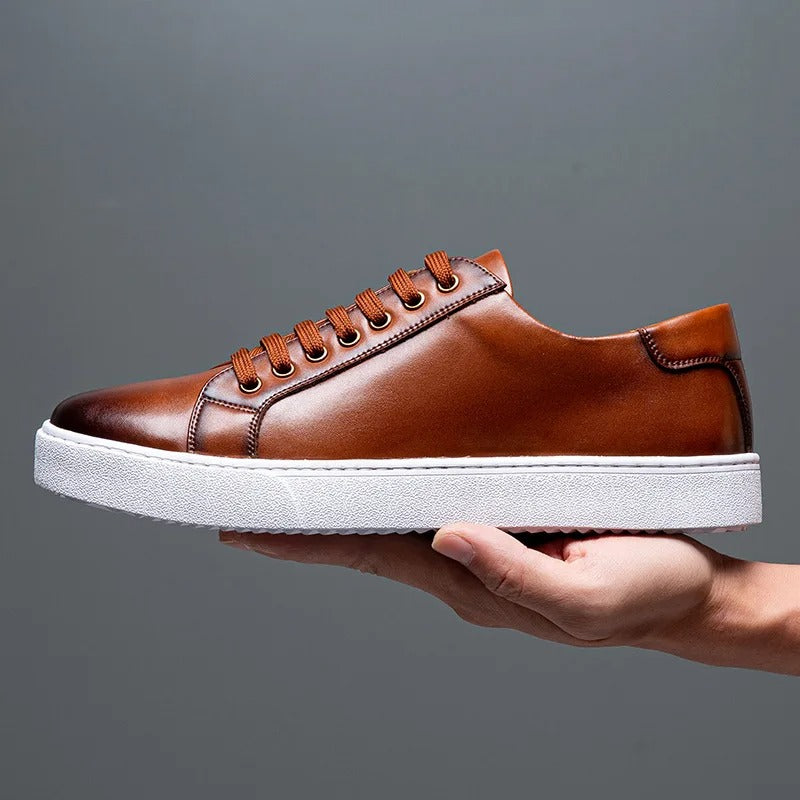 Francis - Men's Leather Sneaker-15553977778549-Nancy & Mae Savannah