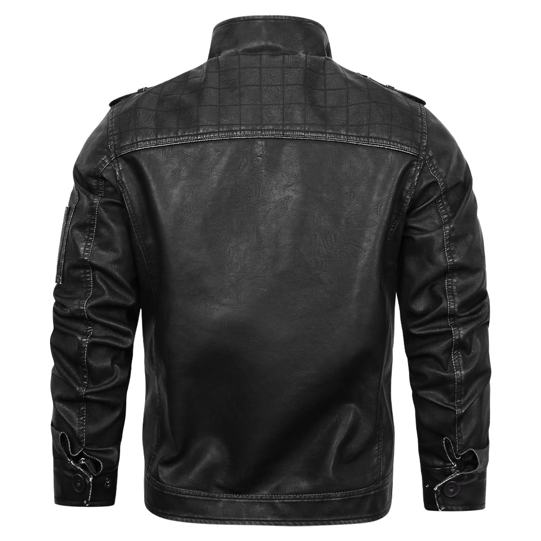 Franco - Classic Leather Jacket-15552079069557-Mirella Fiore