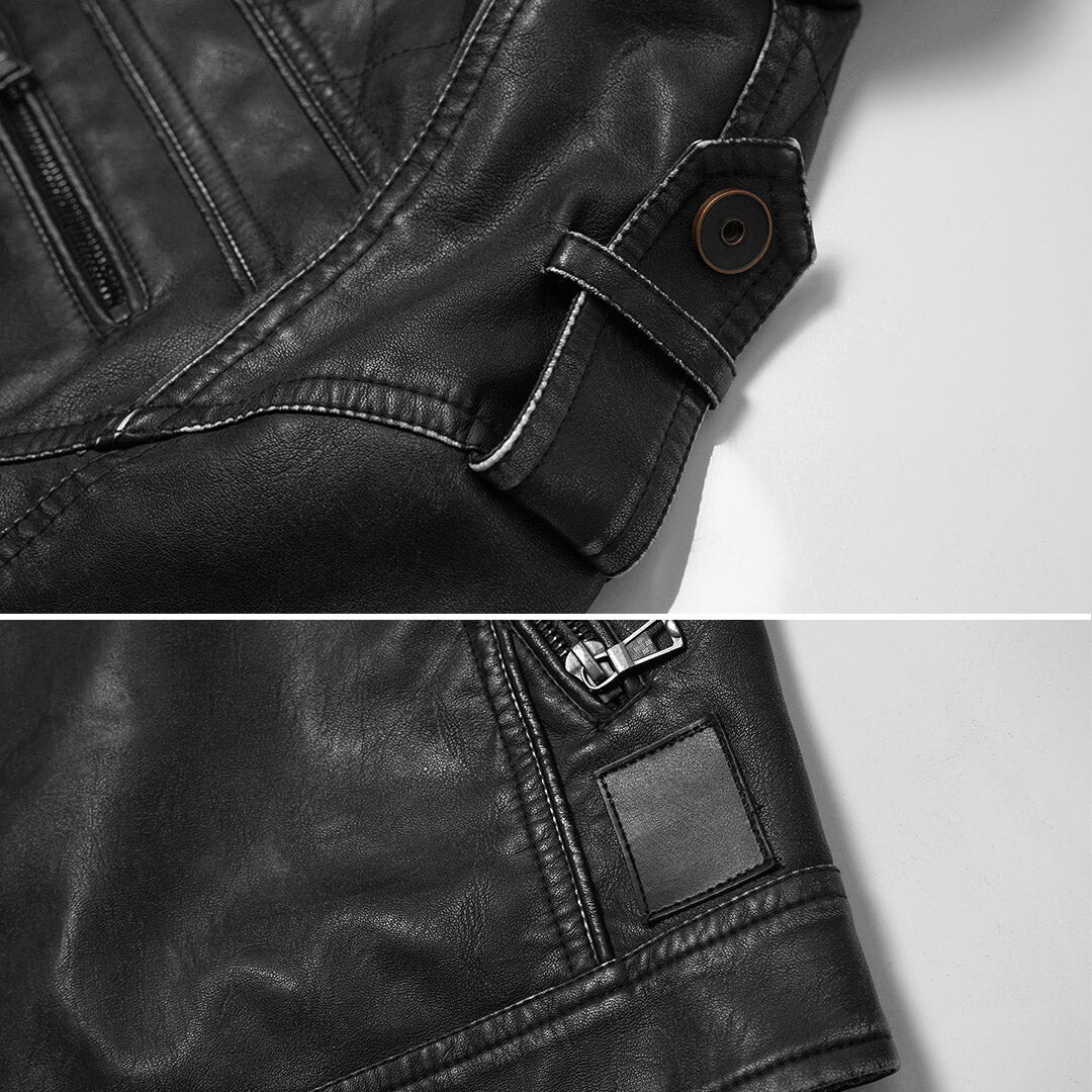 Franco - Classic Leather Jacket-15552079069557-Mirella Fiore