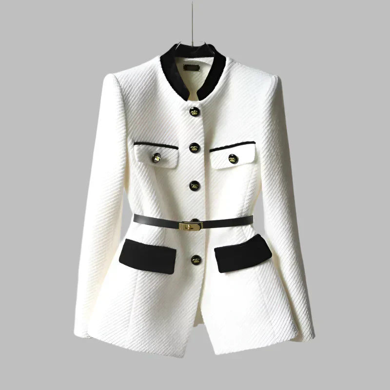 Fulvia - Elegant jacket with a quilted cut-15547643625845-Nancy & Mae Savannah