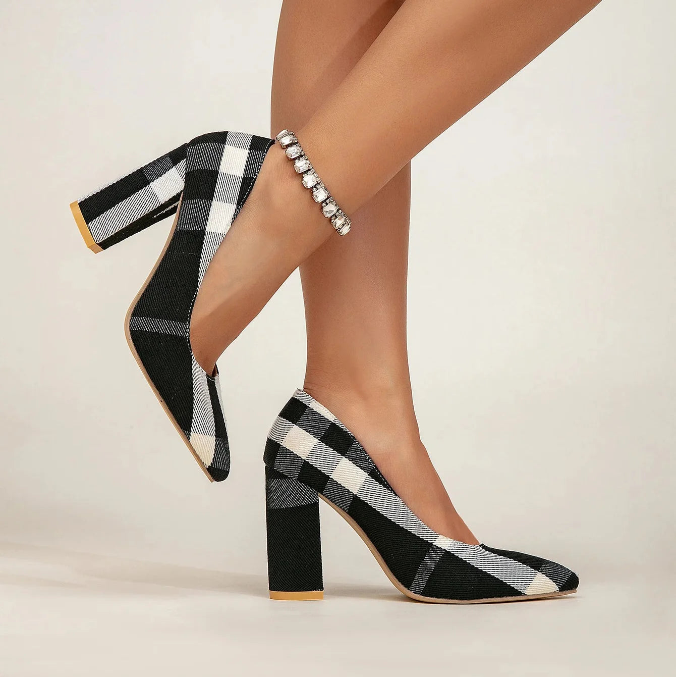 GIANNA GRACE PLAID HEELS-15560635056501-Nancy & Mae Savannah