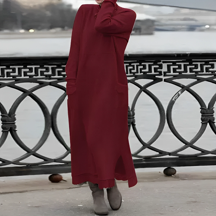 GRETA - Comfortable Winter Dress-15519825396085-Mirella Fiore