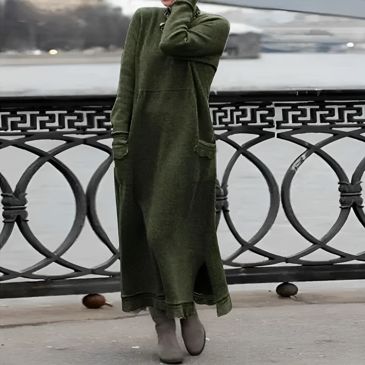 GRETA - Comfortable Winter Dress-15519825396085-Mirella Fiore
