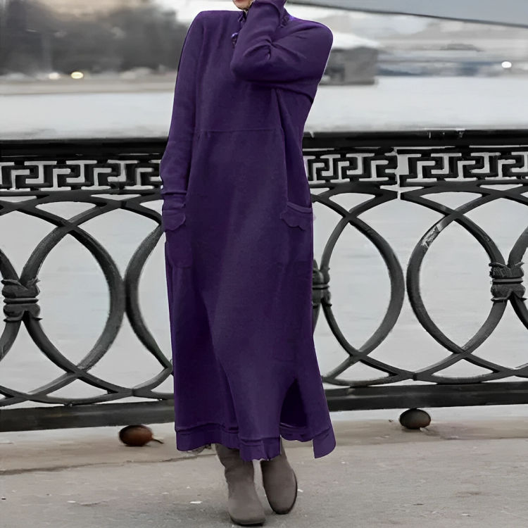 GRETA - Comfortable Winter Dress-15519825396085-Mirella Fiore