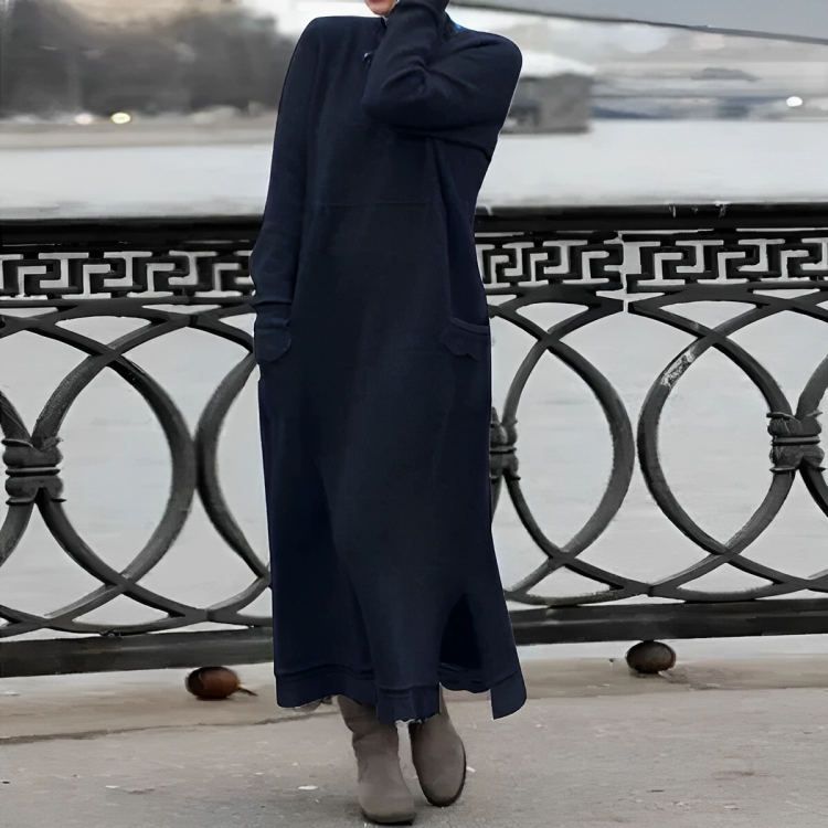 GRETA - Comfortable Winter Dress-15519825396085-Mirella Fiore