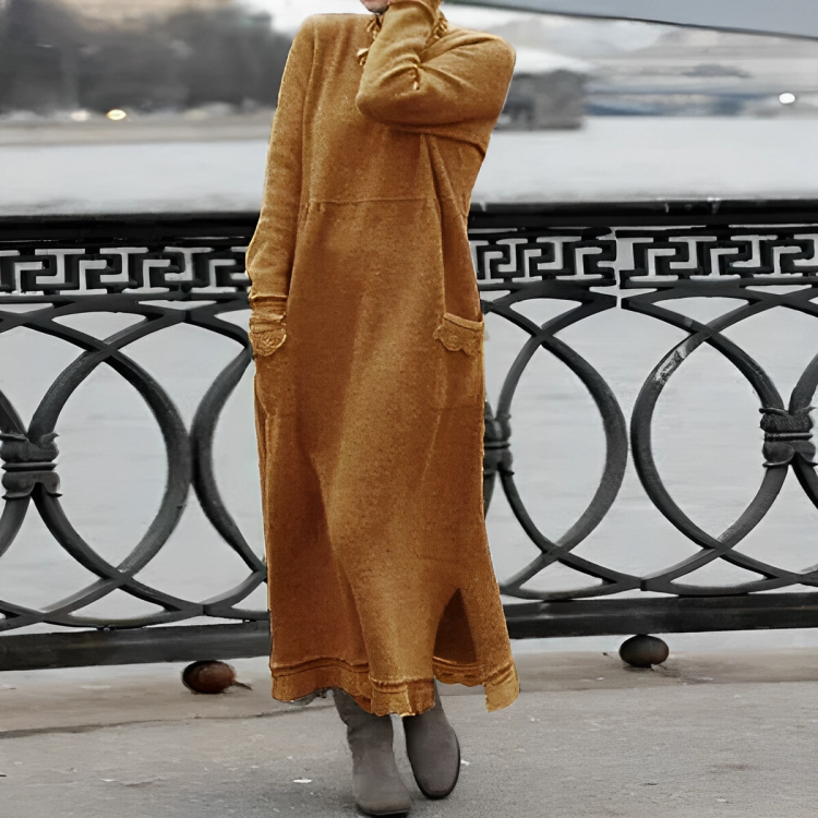 GRETA - Comfortable Winter Dress-15519825396085-Mirella Fiore