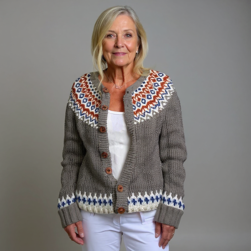 Gabriella - Vintage Icelandic Cardigan-15531113873781-Nancy & Mae Savannah