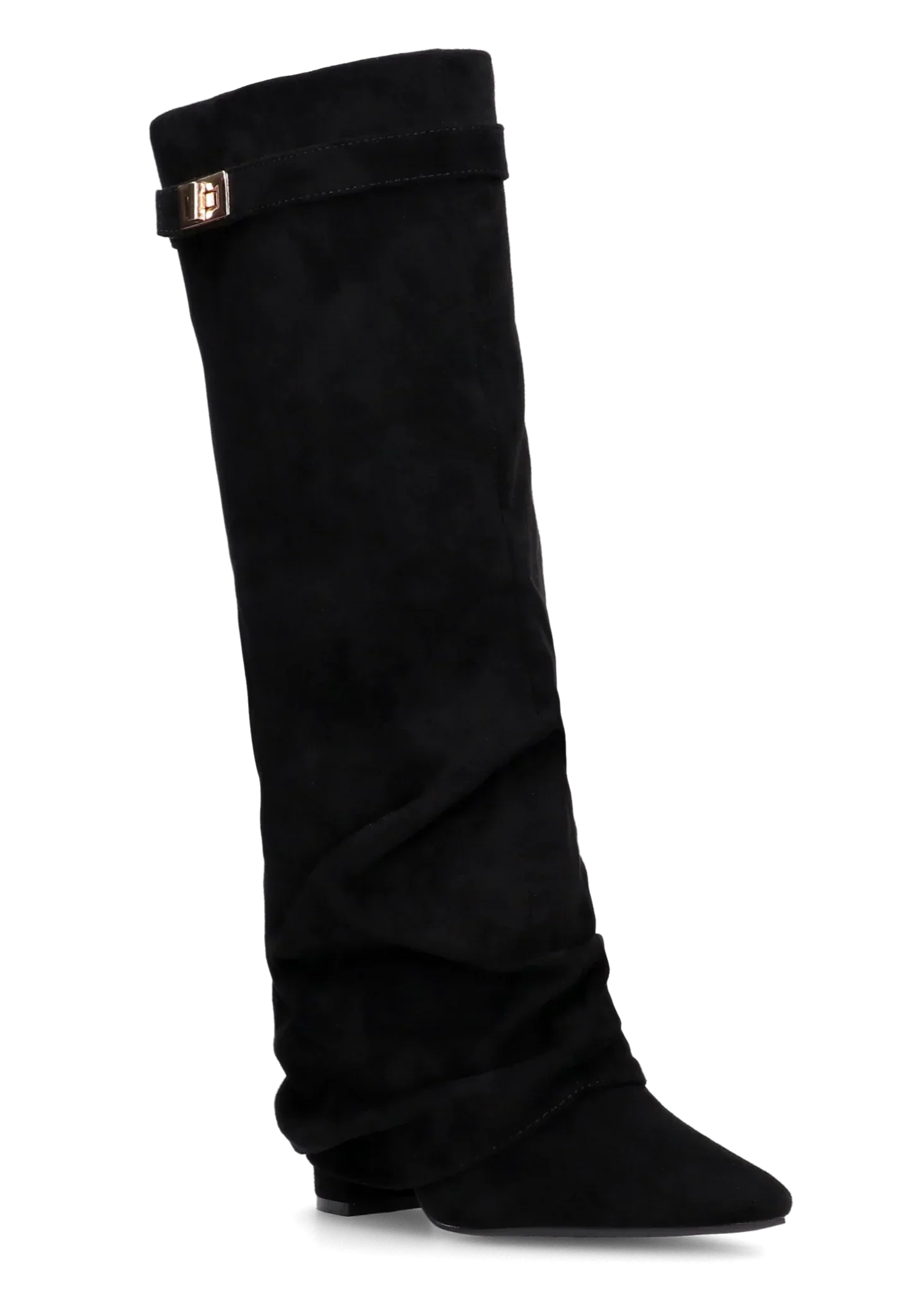 Genevieve - Slouchy Knee-High Suede Boots-15553347682677-Nancy & Mae Savannah