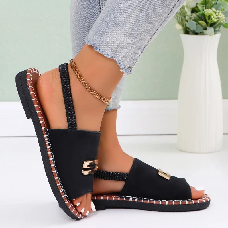 Gianna - Orthopedic Wedge Heel Sandals-15547823489397-Mirella Fiore