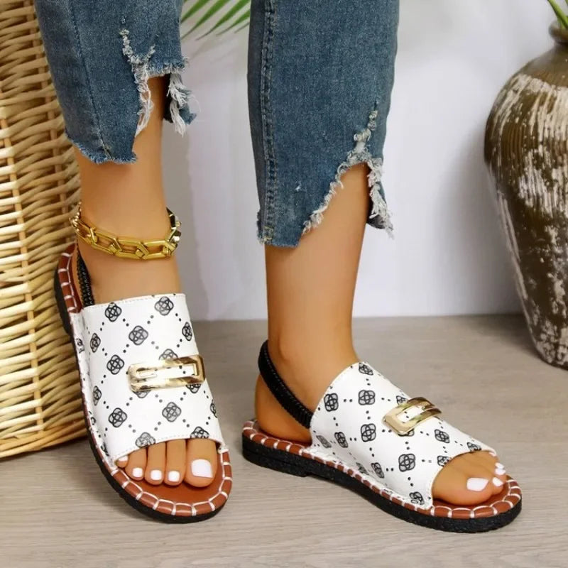 Gianna - Orthopedic Wedge Heel Sandals-15547823489397-Mirella Fiore