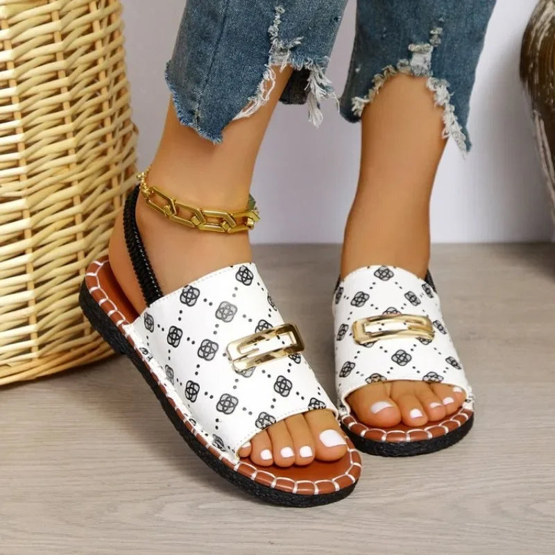 Gianna - Orthopedic Wedge Heel Sandals-15547823489397-Mirella Fiore