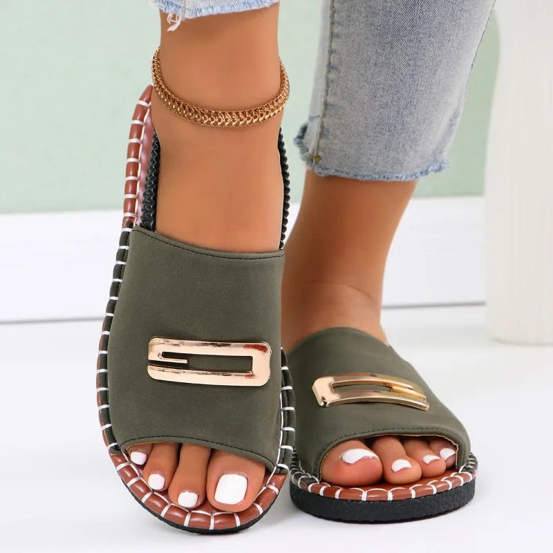 Gianna - Orthopedic Wedge Heel Sandals-15547823489397-Mirella Fiore