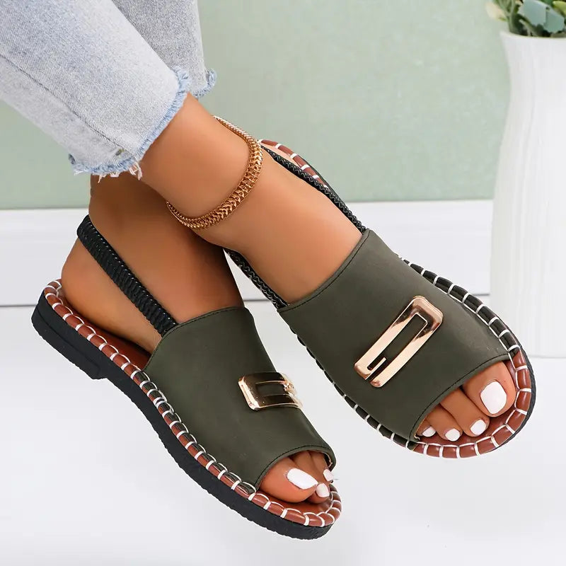 Gianna - Orthopedic Wedge Heel Sandals-15547823489397-Mirella Fiore