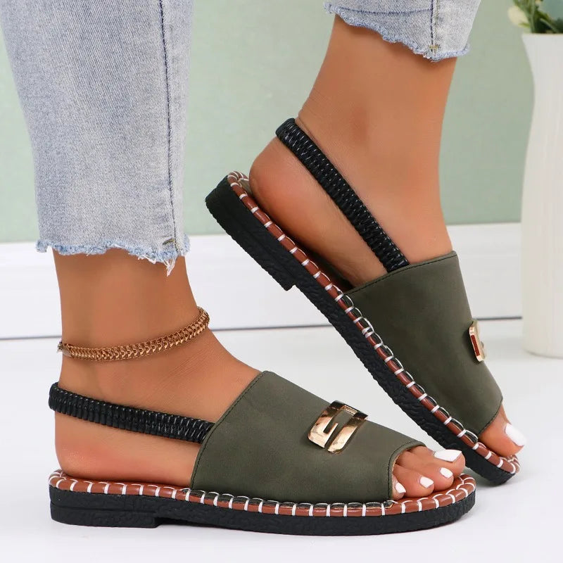 Gianna - Orthopedic Wedge Heel Sandals-15547823489397-Mirella Fiore