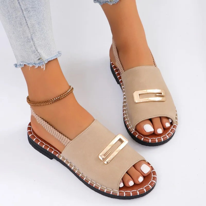 Gianna - Orthopedic Wedge Heel Sandals-15547823489397-Mirella Fiore