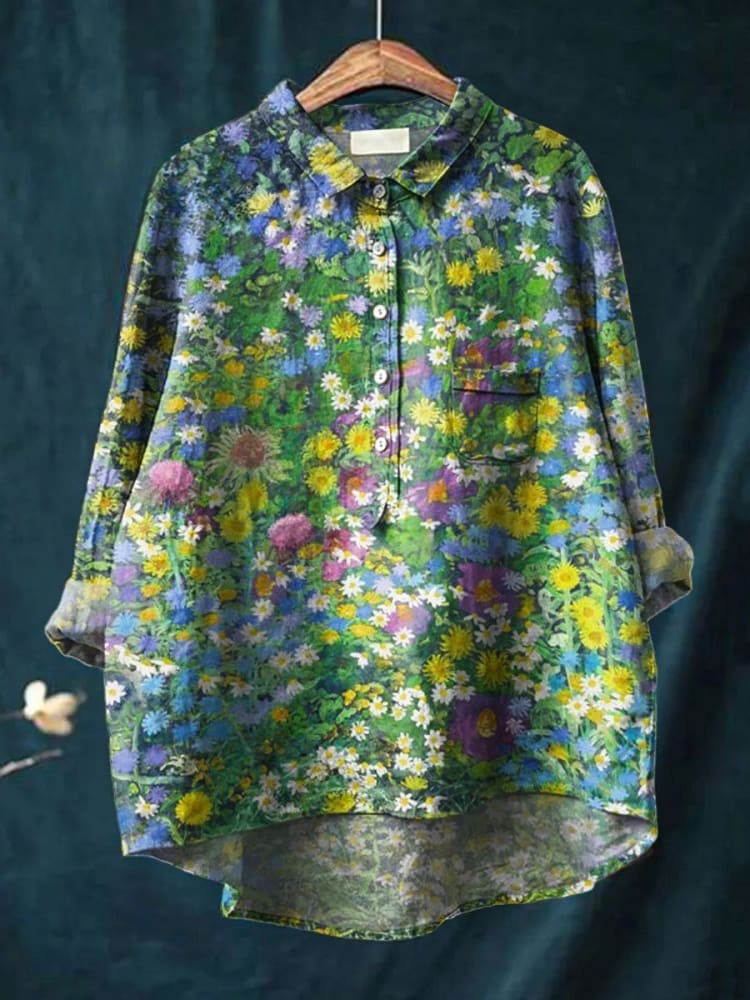 Grace - Garden Blooms Shirt-15542213181813-Mirella Fiore