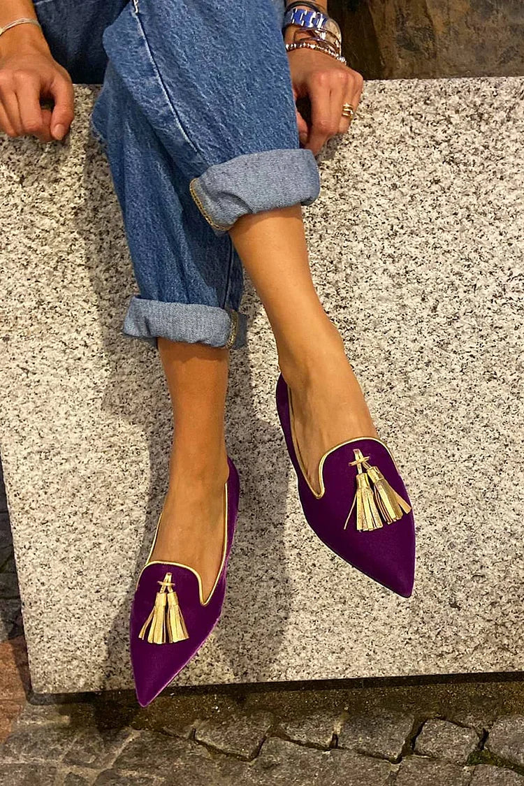 HARPER - LOAFER WITH ELEGANT TASSELS-15549132079477-Mirella Fiore
