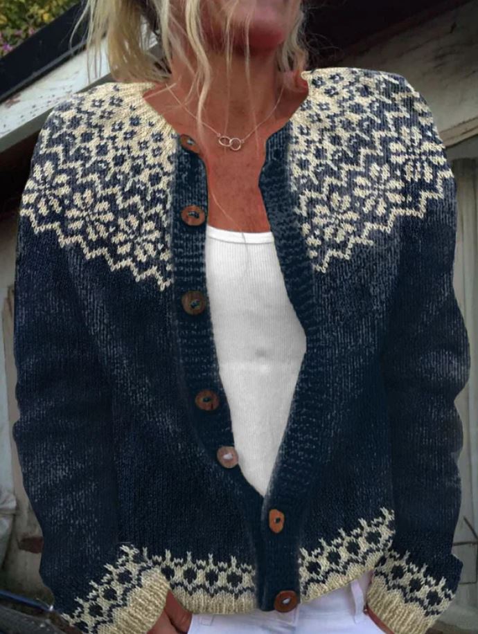 Hadley - Vintage Knitted Cardigan-15531112268149-Mirella Fiore