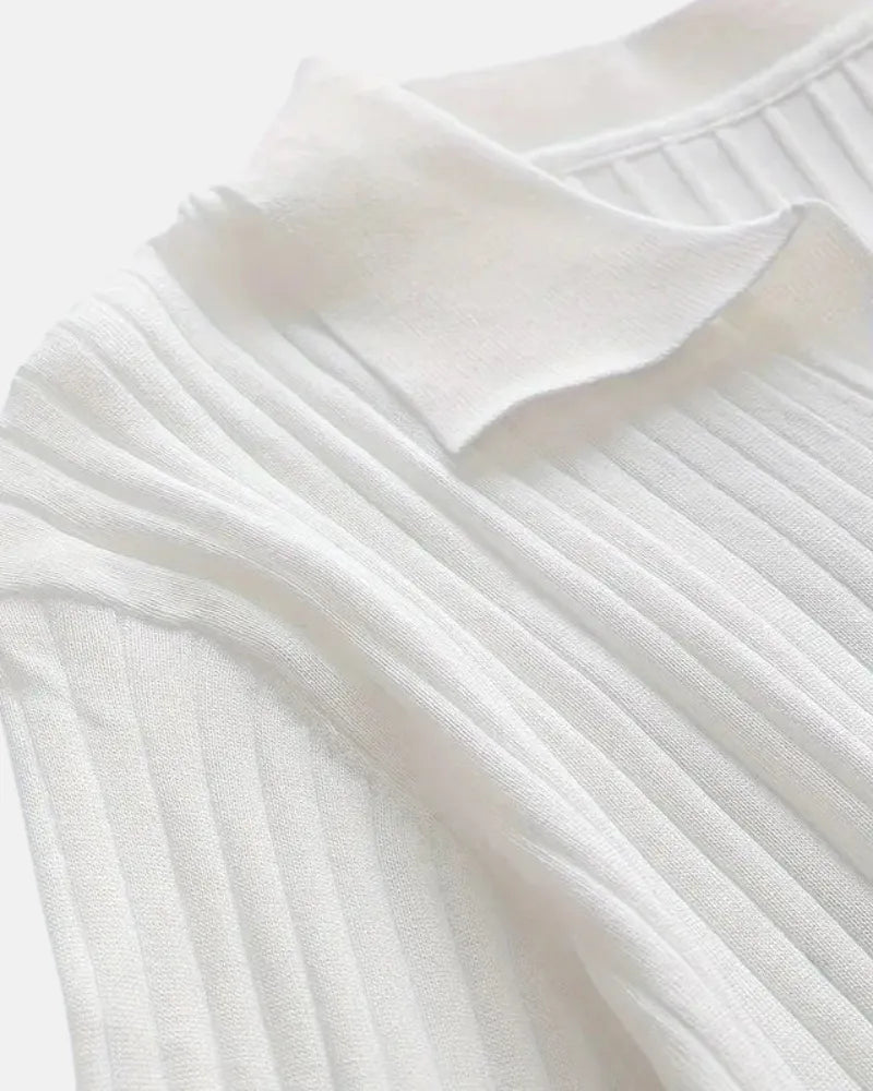 Hampton Ribbed Polo Sweatshirt-15553977549173-Nancy & Mae Savannah